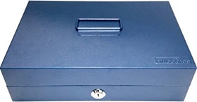 ProfiOffice OfficeForce Geldkassette, blau, Schlüsselschloss