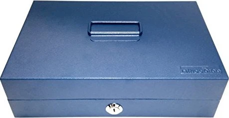 ProfiOffice OfficeForce Geldkassette, blau, Schlüsselschloss