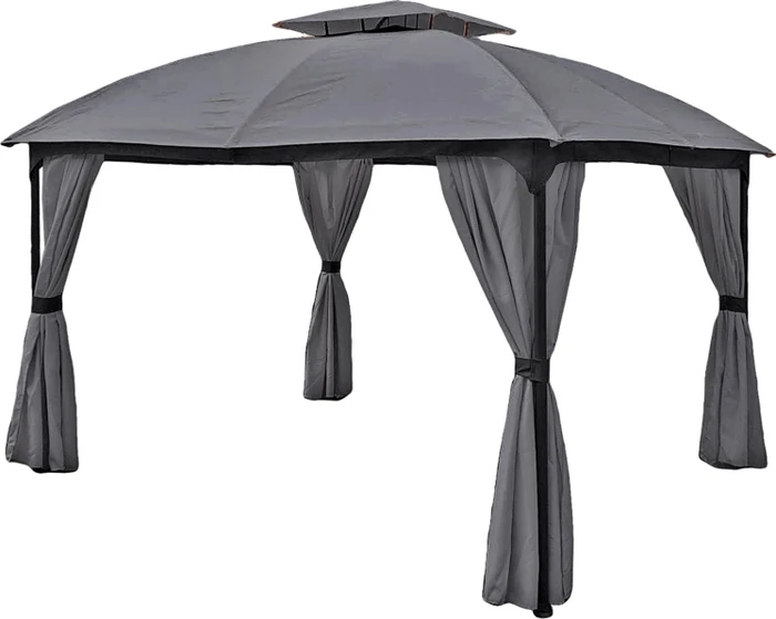 Garden Pleasure Kama Pavillon 300x360cm anthrazit