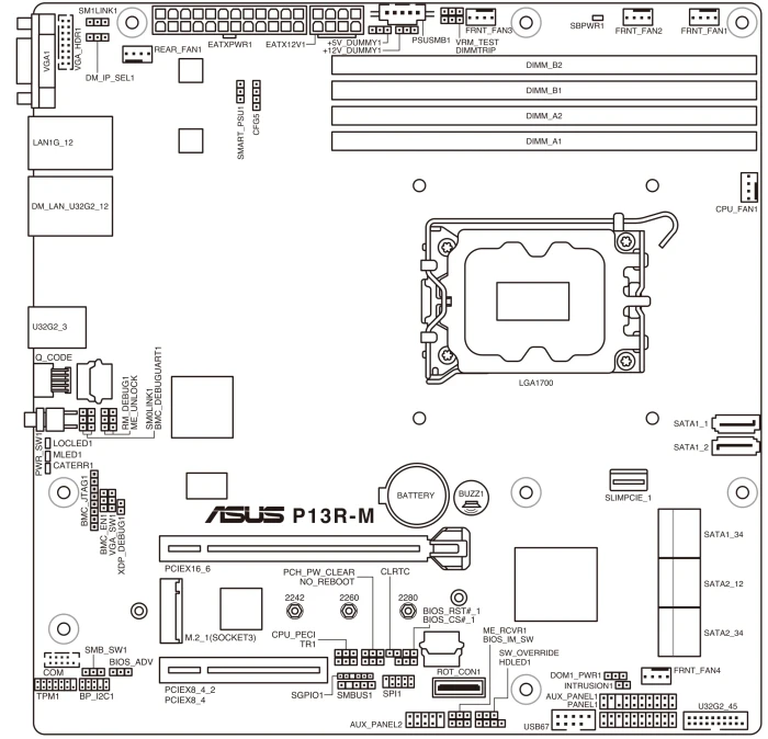 ASUS P13R-M (Intel 1700)