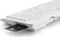 MediaRange kabelgebundene Tastatur mit Chip-Karten Terminal seitlich, weiß, USB, DE Vorschaubild