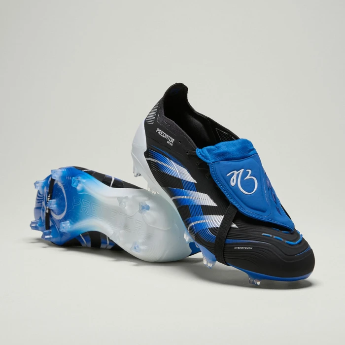 adidas Predator Elite JB Fold-Over Tongue FG core black/cloud white/glow blue