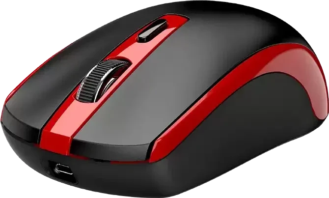 Genius ECO-8150 Copilot Wireless Rechargeable Optical Mouse schwarz/rot, USB