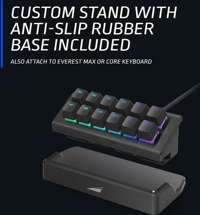 Mountain MacroPad, Midnight Black, Tactile 55, hot-swap, USB-A