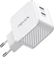 Nevox 65W Dual USB-C Power Delivery (PD) Ladegerät GaN weiß
