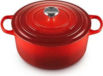 Le Creuset Signature Gusseisen Bräter rund 28cm 6.7l kirschrot