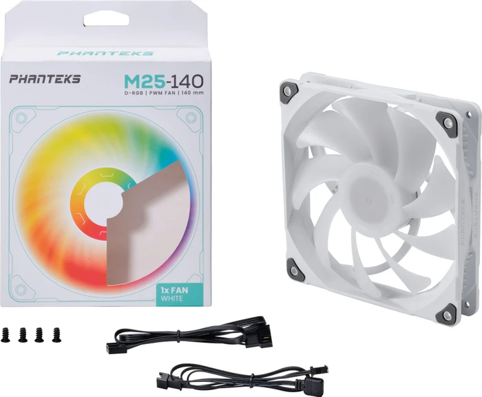 Phanteks M25-140 PWM D-RGB, weiß, 140mm