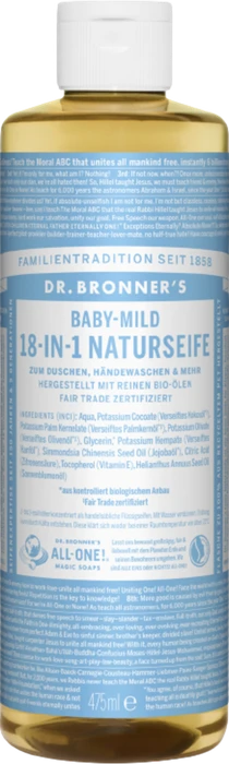 Dr. Bronner 18-in-1 Naturseife Baby-Mild, 475ml