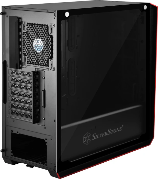 SilverStone Redline Series RL07, schwarz, Glasfenster