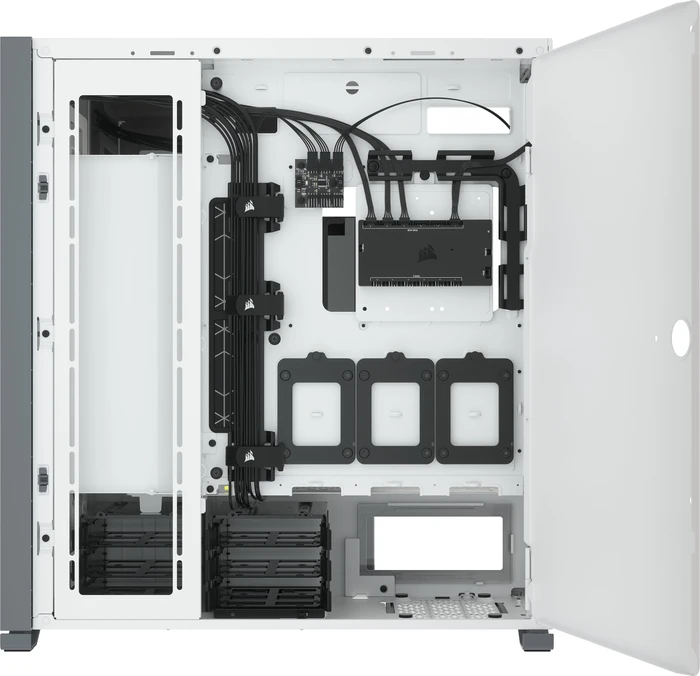 Corsair iCue 7000X RGB, weiß, Glasfenster