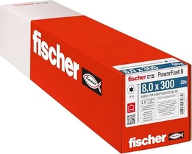 fischer PowerFast FPF II WTP T40 8x300 BC 50 Holzbauschraube, 8x300mm, 50 Stück