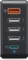 Hama Schnellladegerät 5 Ports 1x QC 3.0 3x USB-A 1x USB-C PD 51W schwarz Vorschaubild