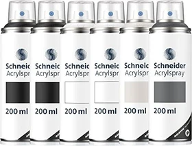 Schneider Paint-It 030 Supreme DIY Spray Basic Set 1, 1200ml