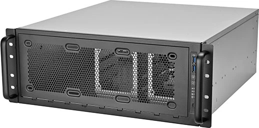 SilverStone RM45-360, Rackmount Storage, grau/schwarz, 4HE, ATX
