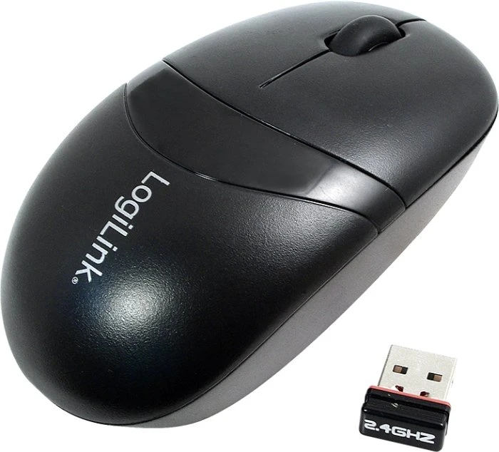 LogiLink Optical Wireless Mouse schwarz, USB