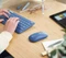 Trust Lyra Multi-Device Wireless Keyboard & Mouse Set, blau, USB/Bluetooth, DE Vorschaubild