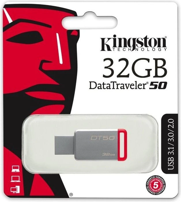 Kingston DataTraveler 50 32GB, USB-A, USB 3.2 Gen 1×1