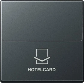 Jung Serie A Hotelcard-Schalter ohne Taster-Einsatz, anthrazit