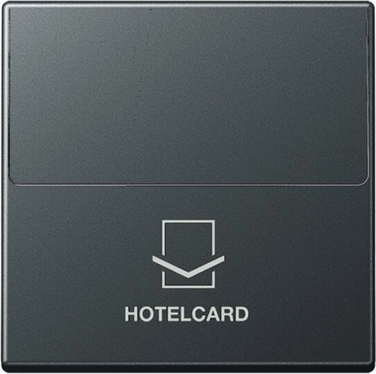 Jung Serie A Hotelcard-Schalter ohne Taster-Einsatz, anthrazit