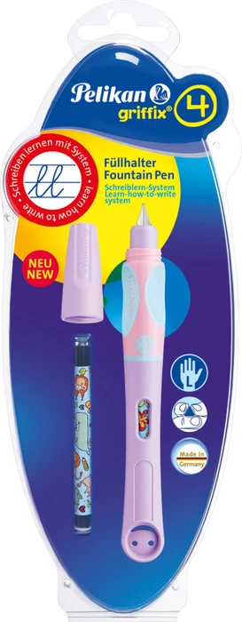 Pelikan griffix 4 dreamy purple, linke Hand, Blister