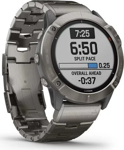 Garmin Fenix 6X Pro Solar titanium/vented titanium