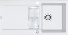 Franke Maris MRG 651 Einbau Becken reversibel mit Ablauffernbedienung glacier
