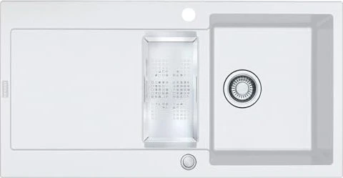 Franke Maris MRG 651 Einbau Becken reversibel mit Ablauffernbedienung glacier