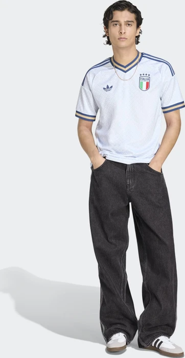 adidas Italien 2026 Auswärtstrikot kurzarm aeroblue (Herren)