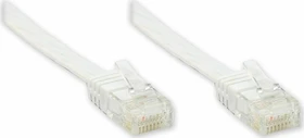 Good Connections Flach-Patchkabel, Cat6, U/UTP, RJ-45/RJ-45, 20m, weiß