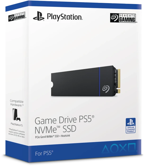 Seagate Game Drive PS5 NVMe SSD 2TB, M.2 2280 / M-Key / PCIe 4.0 x4, Kühlkörper