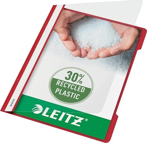 Leitz Standard Schnellhefter Plastik, A4, rot, 25er-Pack
