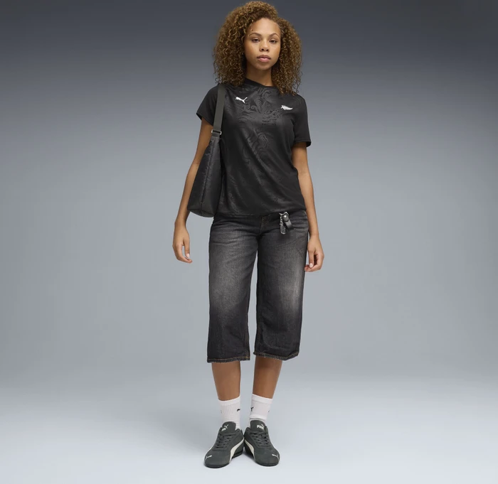Puma FIFA WM 2026 Neuseeland Heimtrikot kurzarm puma black/puma silver (Damen)