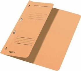 Leitz Ösen Schnellhefter für Amtsheftung mit 1/2 Vorderdeckel, A4, chamois, 50er-Pack
