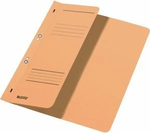 Leitz Ösen Schnellhefter für Amtsheftung mit 1/2 Vorderdeckel, A4, chamois, 50er-Pack
