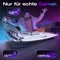 Nyfter Nyfpad RGB XXL Liquid Premium Gaming Mousepad, 900x500mm, Design grau/weiß Vorschaubild