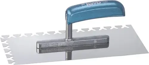 kwb Papillon Glättkelle Edelstahl gezahnt, 280x130mm
