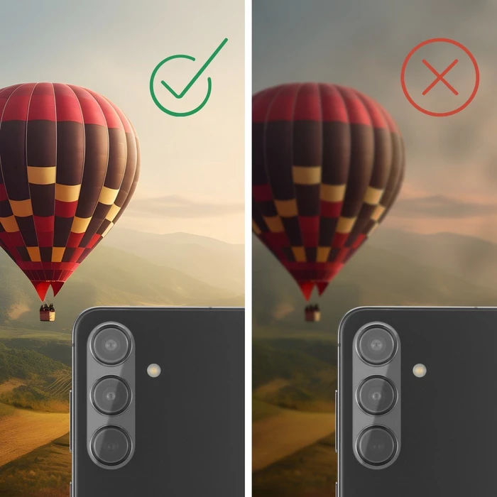 Hama Kameraschutz Cam Protect für Samsung Galaxy Z Fold7 transparent/schwarz