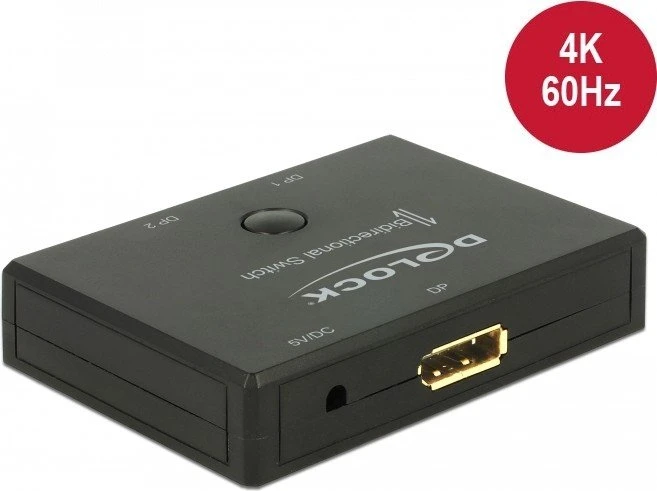 DeLOCK DisplayPort 2-1 Umschalter bidirektional