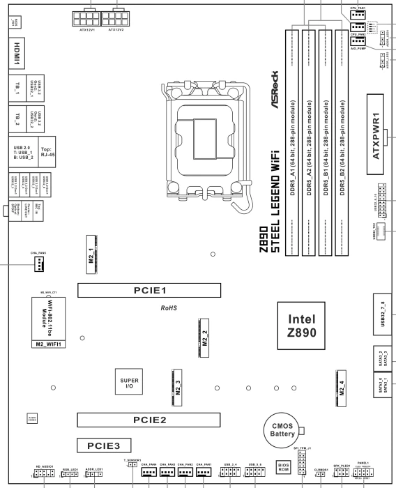 ASRock Z890 Steel Legend WiFi (Intel 1851)