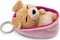 Nici Sleeping Pets Hund hellbraun Schlüsselanhänger 8cm Vorschaubild