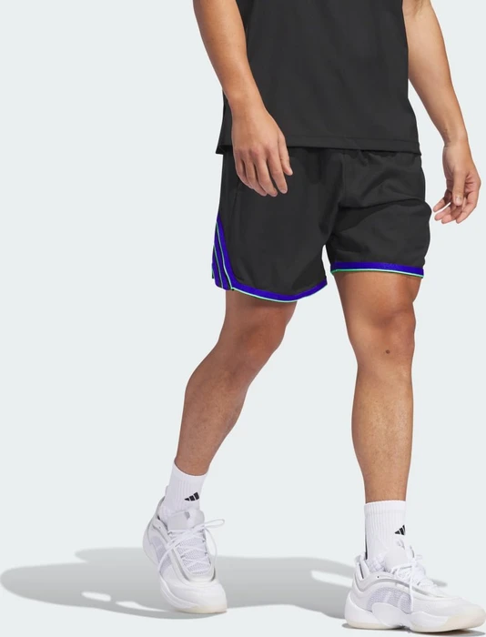 adidas Crazy Lite Trainingshose kurz black/lucid blue/screaming green (Herren)