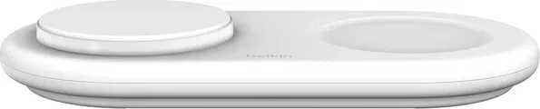 Belkin BoostCharge Pro Kabellose magnetische 2-in-1-Ladestation mit Qi2 (15W) weiß