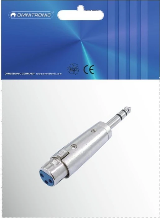 Omnitronic Adapter XLR(F)/Klinke(M) stereo