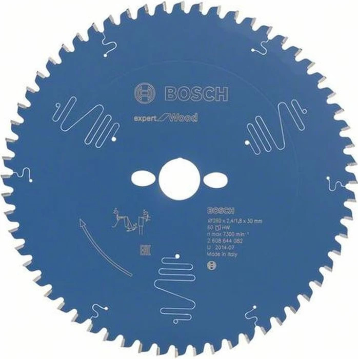 Bosch Professional Expert for Wood Kreissägeblatt 60Z, 260x1.8x30mm, 1 Stück