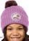 Jack Wolfskin Pompom Badge Beanie vivid orchid (Junior) Vorschaubild