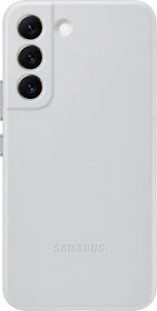 Samsung Leather Cover für Galaxy S22 Light Gray
