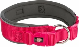Trixie Premium Halsband, extra breit, L, Fuchsia/Grafit