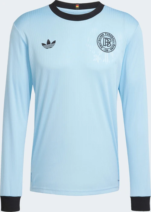 adidas Deutschland Anniversary Trikot langarm clear blue/black (Herren)