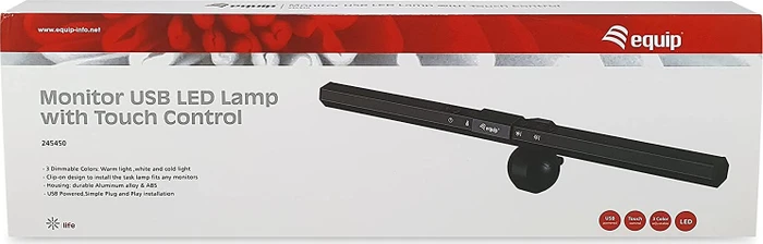 Equip 245450 Monitor USB LED Leuchte mit Touch Steuerung