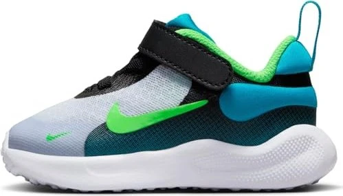 Nike Revolution 7 black/football grey/aquamarine/green strike (Junior)